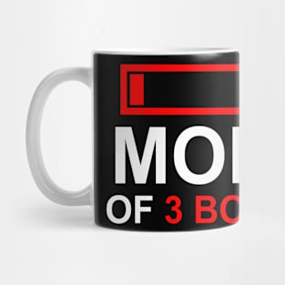 Mom of 3 boys Mug